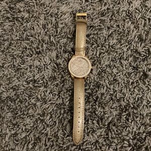 Guess, womens watch, gold, glitter, stainless steel, needs new battery